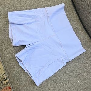 Athleta Salutation Stash Pocket II Purple 5" Short, size Medium